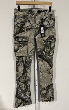 Rockstar Original Jeans Mens 32 Tree Camo Stacked Flare Jean Streetwear NWT!
